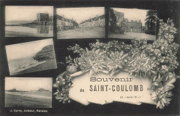 St Coulomb * Souvenir De La Commune * Cpa 5 Vues - Saint-Coulomb