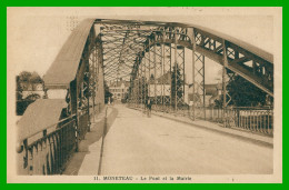 * MONETEAU - Pont - Mairie - Pont Métallique - Animée - Edit. GUIMARD - 1915 - Moneteau