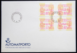 Sweden 1991 Automatporto   Minr.1   FDC   ( Lot 2747) - Vignette [ATM]