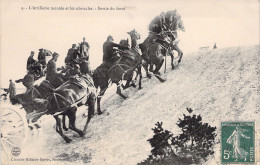 REGIMENTS - L'Artillerie Montée Et Les Obstacles - Sortie Du Fossé - Carte Postale Ancienne - Regimente