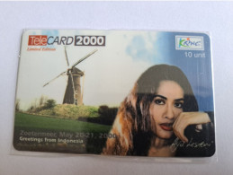 INDONESIA  / TELECARD 2000 /THE NETHERLANDS/  LIMITED EDITION / CARDSHOW   / MINT CARD  **12932 ** - Indonesia