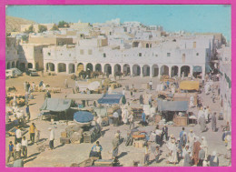 289296 / Algeria - Ghardaia (Ghardaïa) - Le Marché The Market People Camel Cycling People  PC 12.60 Algerie Algerien - Ghardaia