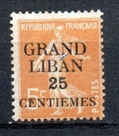 Col33 Colonie Grand Liban N° 2 Neuf X MH Cote : 2,00€ - Unused Stamps