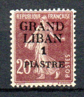 Col33 Colonie Grand Liban N° 5 Neuf X MH Cote : 2,00€ - Unused Stamps