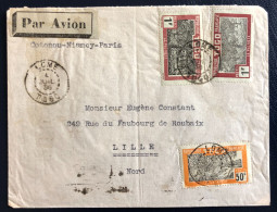 TOGO, Divers Sur Enveloppe TAD LOME 4.7.1936, Pour La France - (B4691) - Covers & Documents