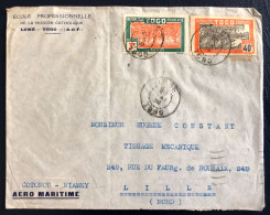 TOGO, Divers Sur Enveloppe TAD LOME 20.5.1939, Pour La France - (B4692) - Storia Postale