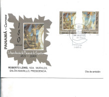 PANAMA 2001 - 180TH INDEPENDENCE ANNIVERSARY PAINTINGS ART HISTORICAL EVENTS FDC - Panama