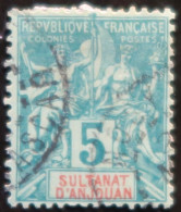 R2141/1 - 1892/1899 - COLONIES FRANÇAISES - ANJOUAN - N°4 (petit Pelurage) CàD De MADAGASCAR - Oblitérés