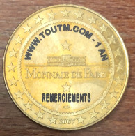 13 MARSEILLE CIGALE FREDERIC MISTRAL "TOUT'M" MDP 2007 MÉDAILLE SOUVENIR MONNAIE DE PARIS JETON MEDALS COINS TOKENS - 2007