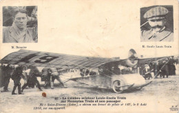 TRANSPORTS - Aviation - Aviateur Louis-Emile Train Sur Monoplan Et Son Passager - Carte Postale Ancienne - Airmen, Fliers