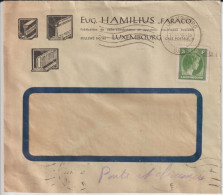 LUXEMBOURG - 1950 - ENVELOPPE PUB ILLUSTREE "EUG. HAMILIUS" => BONE (ALGERIE) ! - Storia Postale