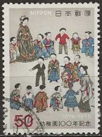 JAPAN 1976 Centenary Of First Kindergarten. Tokyo - 50y. - Children At First Kindergarten FU - Oblitérés