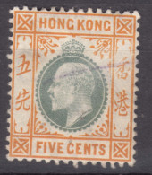 Hong Kong 1904 Wmk Multiple Crown CA Mi#78 Mint Hinged - Neufs