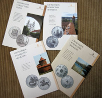 Lithuanian Bank 4 Booklets - Lithuania Collectors Coins / #2 - Litauen