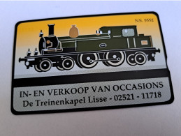 NETHERLANDS  4 UNITS / ADVERTISING CARD / TRAIN / NS 5552    / RCZ 120    ** 12950** - [3] Sim Cards, Prepaid & Refills