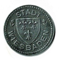 ALLEMAGNE / NOTGELD / STADT WIESBADEN / 10 PFG../ / ZINC / 21  Mm / ETAT SUP / 601.3 - Autres & Non Classés