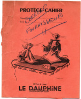 Delcampe - Protège Cahier : Offert Par LE DAUPHINE LIBERE : Le Rat Des Villes Et Le Rat Des Champs Au Dos Table De Multiplication - Coberturas De Libros