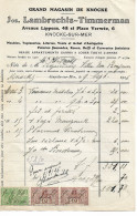 Facture 1926 Lambrechts - Timmerman Knocke-sur-Mer Grand Magasin Meubles Etc... - Ambachten