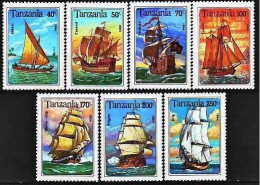 TANZANIE Bateaux, Bateau, Voiliers Yvert N°1499/05 ** Neuf Sans Charniere. MNH ** - Ships