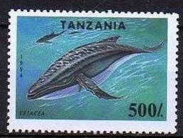 TANZANIE Baleines, Cetaces,  Mammiferes Marins Yvert N° 1660 ** Neuf Sans Charniere. MNH ** - Walvissen