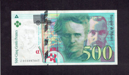 BILLET 500F PIERRE ET MARIE CURIE - 1994 - 500 F 1994-2000 ''Pierre En Marie Curie''