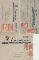 ARGENTINA - 1946/1949 - 3 ENV. AVION PUB ILLUSTREES DIFFERENTES "TAPISSERIES LUMERAS" De BUENOS AIRES => PARIS - Cartas & Documentos