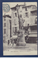CPA [12] Aveyron > Saint Affrique Statue De La Liberté Liberty Circulé - Saint Affrique