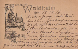 "Villa Waldheim", Bergedorf. 1916. (Hulbepark, Pfingstberg, Hochallee, Doktorberg, Haus Hulbe). - Bergedorf