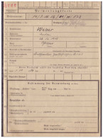 Dt- Reich (020330) Verwendungskarte Heer Donaueschingen Vom 25.8.1943 - Documents