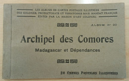 Carnet 20 Cartes Archipel Des Comores Madagascar Et Dépendance - Albums Des Colonies édités Par La Maison D'Art Colonial - Comores