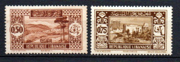 Col33 Colonie Grand Liban N° 131 & 132 Neuf X MH Cote : 3,25€ - Unused Stamps