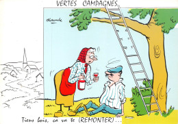 HUMOUR  - Illustration Signée Alexandre - Vertes Campagnes - " Tiens Bois, çà Va Te Remonter" Cpsm GF - Humour