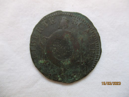 France 1 Sol 1793 I (Limoges) - Sol à La Balance - 1792-1804 1ère République (An I – An XII)