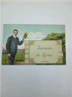 Fantaisies - Carte Système - Souvenir De Reims - Muster Gesch  - Carte Postale Ancienne - Dreh- Und Zugkarten