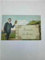 Fantaisies - Carte Système - Souvenir De Reims - Muster Gesch  - Carte Postale Ancienne - A Systèmes