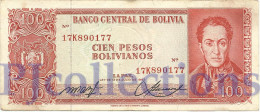 BOLIVIA 100 BOLIVANOS 1962 PICK 164A VF - Bolivia