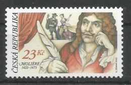 CZ 2022-1149 MOLIERE, CZECH, 1v,  MNH - Unused Stamps