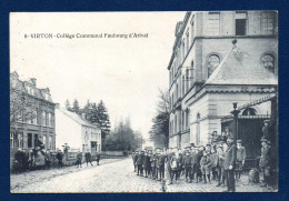 Virton. Collège Communal Du Faubourg D' Arival. Feldpost Camouflé Avril 1917. Landsturm Infanterie Bat. Minden - Virton