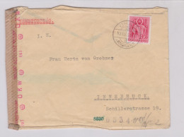 SLOVAKIA WW II  1943 HUNGARY OHAJ DOLNY OHAJ Censored Cover To AUSTRIA GERMANY - Storia Postale