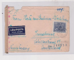 SLOVAKIA WW II  1943 HUNGARY OHAJ DOLNY OHAJ Airmail Censored Cover To AUSTRIA GERMANY - Storia Postale