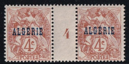 Algérie N°5 - Paire Millésimée - Neuf ** Sans Charnière - TB - Unused Stamps