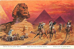 Pays Div-ref CC780-egypte -egypt -illustrateurs-illustrateur Perlberg -orientalisme -orient -simoun Pres Du Grand Sphinx - Sphinx