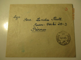 1945 RUSSIA USSR  ESTONIA  , CENSOR 25014 TALLINN TO PÄRNU  ,  2-9 - Brieven En Documenten