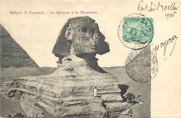 Pays Div-ref CC778-egypte-egypt-sphynx And Pyramid-le Sphynx Et La Pyramide-sphinx-philatelie-  Carte Maximum - - Sfinge