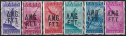 Trieste Zone A 1947 Sc C7-12 Sa A7-12 Air Post Set MLH* - Luchtpost