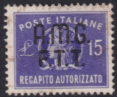 Trieste Zone A 1949 Sc EY3 Sa 3 Authorized Delivery Used - Posta Espresso