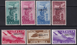 Trieste Zone A 1949 Sc C20-6 Sa A20-6 Air Post Set MLH* - Poste Aérienne