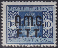 Trieste Zone A 1947 Sc J4 Sa S3 Postage Due MLH* Some Disturbed Gum - Portomarken