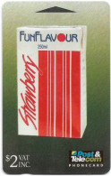 Fiji - Tel. Fiji - Advertising Cards - Strawberry Fun Flavour Milk - 08FFA - 1994, 2$, 10.000ex, Used - Fiji