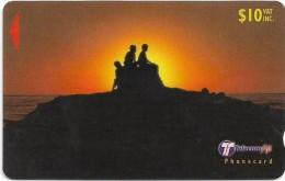 Fiji - Tel. Fiji - Dawn To Dusk - Children At Sunset - 31FJD - 2000, 10$, Used - Fidji